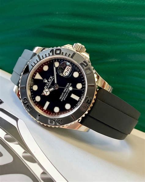 rolex yachtmaster 18k white gold|white gold yacht master 42.